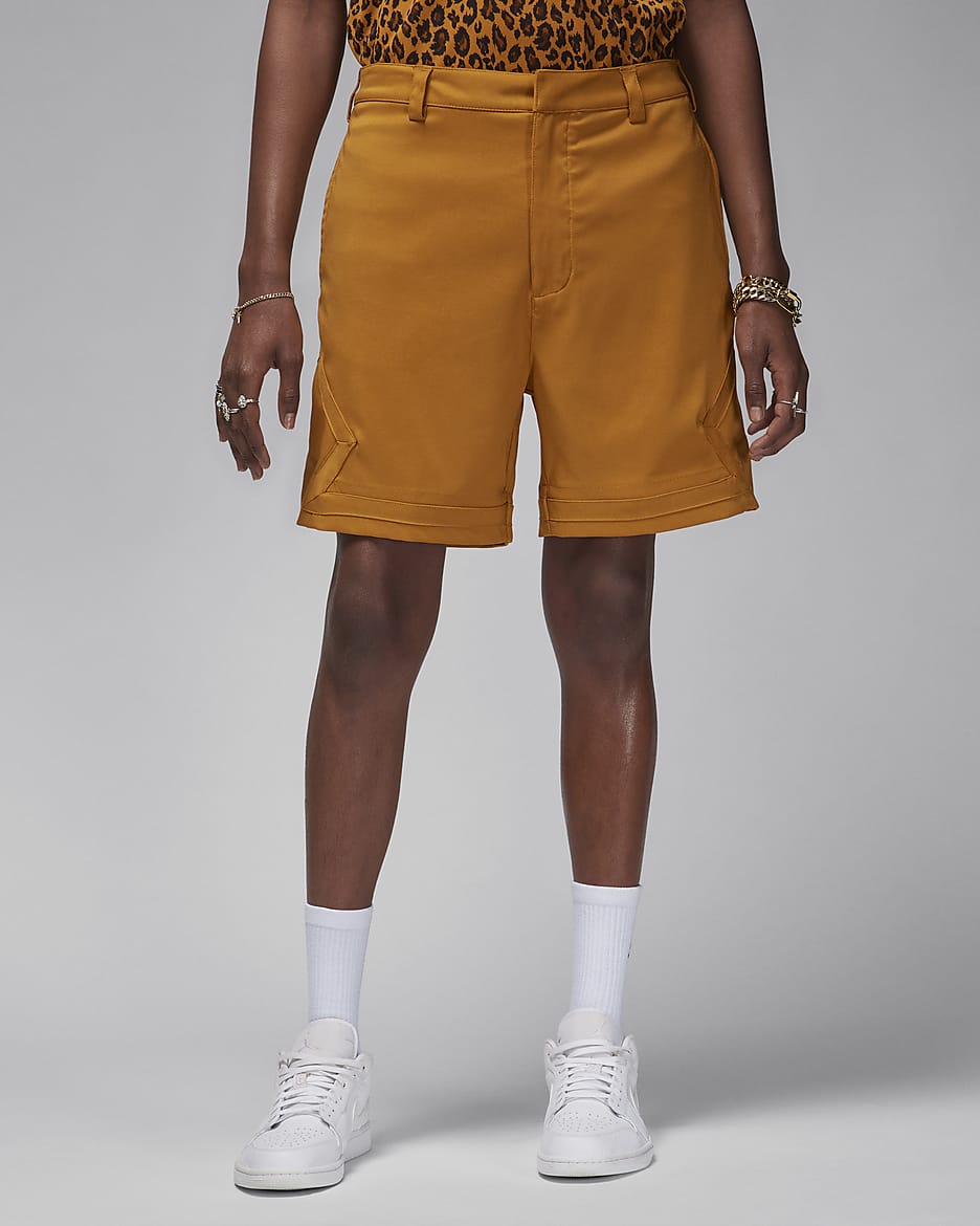 White and gold jordan shorts cheap
